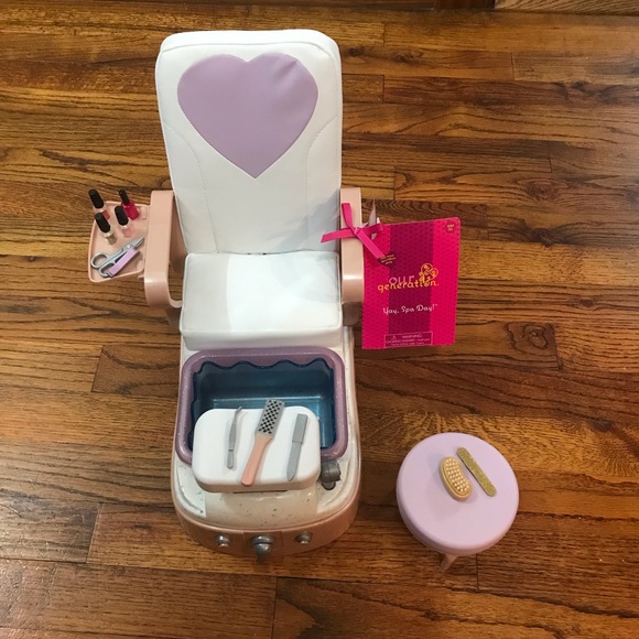 Our Generation Spa Day Salon Chair Set for 18 Dolls American Girl